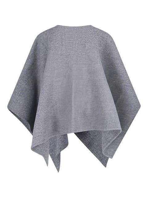 Max Mara logo-plaque cape - Grey - zdjęcie produktu nr 2