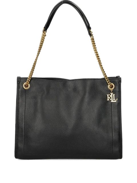 Lauren Ralph Lauren Bradley leather tote bag - Black - zdjęcie produktu nr 1