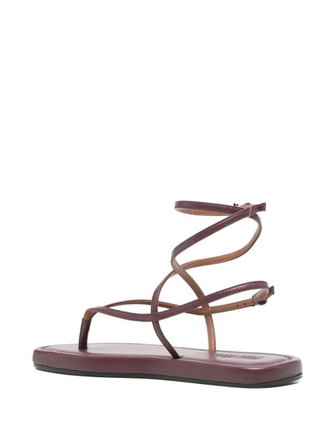 Paris Texas hydra strappy flat sandals - Red