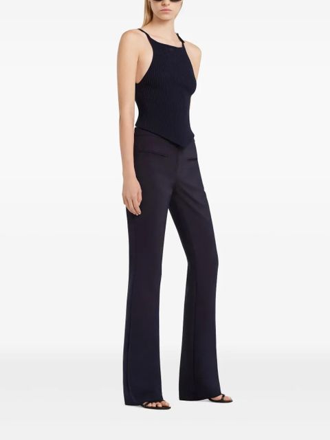 Courrèges pointy-hem tank top - Blue