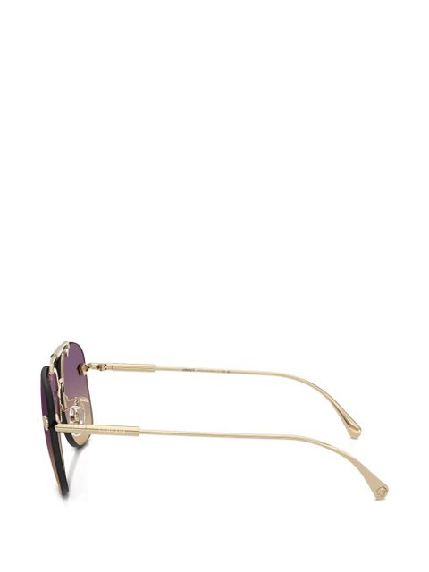 Versace Eyewear medusa browline sunglasses - Gold