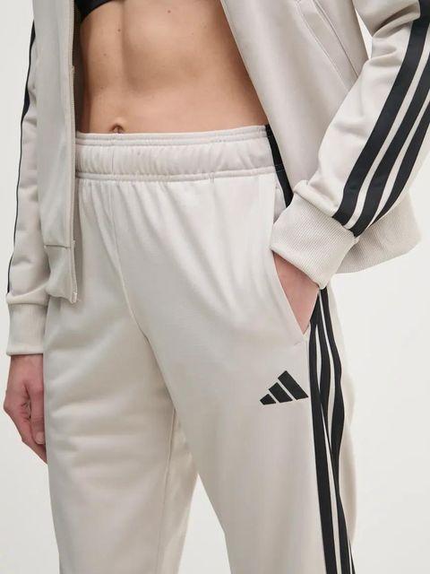 adidas dres 3-Stripes damski kolor beżowy JY1769