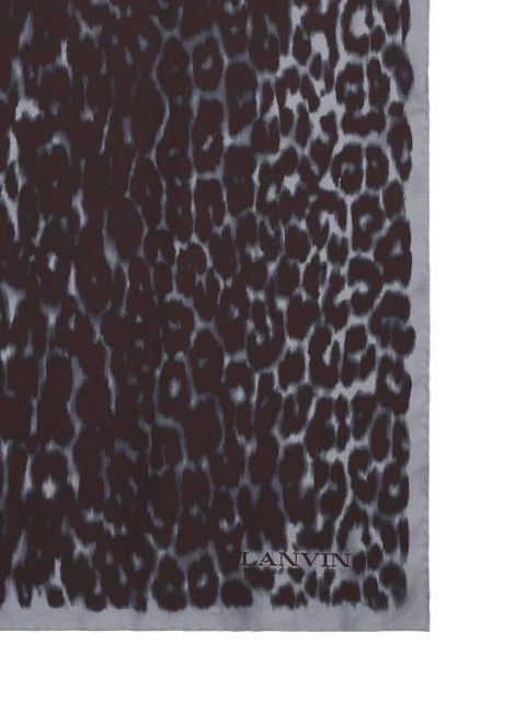 Lanvin animal-print scarf - Grey - zdjęcie produktu nr 2