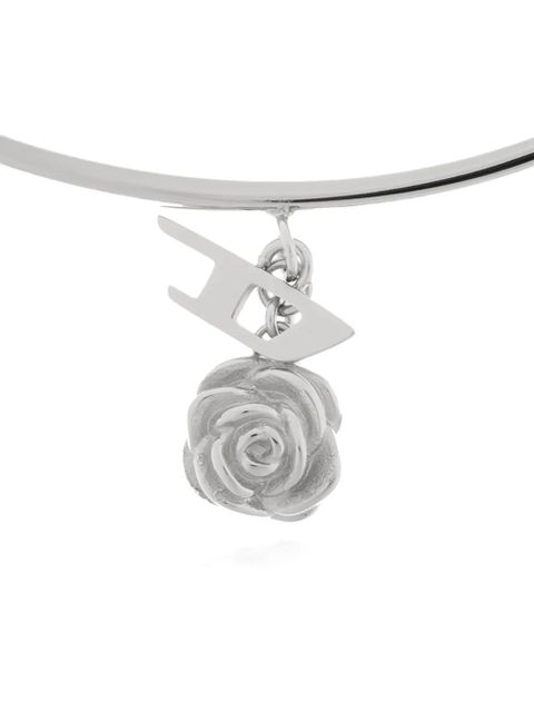 Diesel rose charm bracelet - Silver