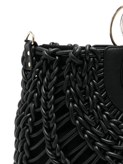 TWINSET braided tote bag - Black