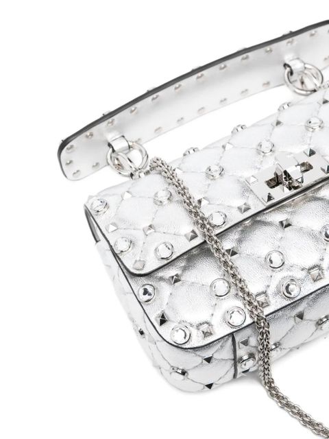 Valentino Garavani quilted stud tote bag - Silver