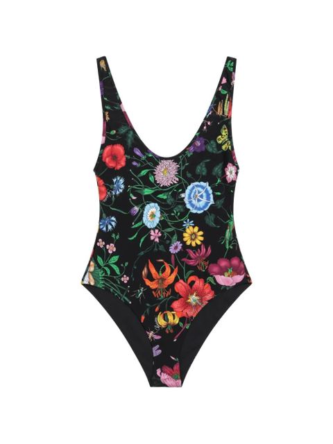 Gucci floral-print swimsuit - Black - zdjęcie produktu nr 1