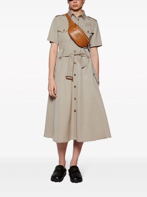 Miu Miu Abito gabardine dress - Neutrals - zdjęcie produktu nr 2