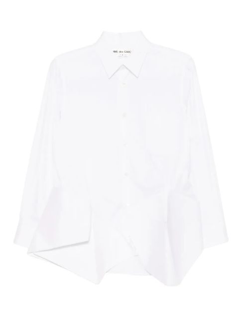 Comme Des Garçons asymmetric long-sleeves shirt - White - zdjęcie produktu nr 1