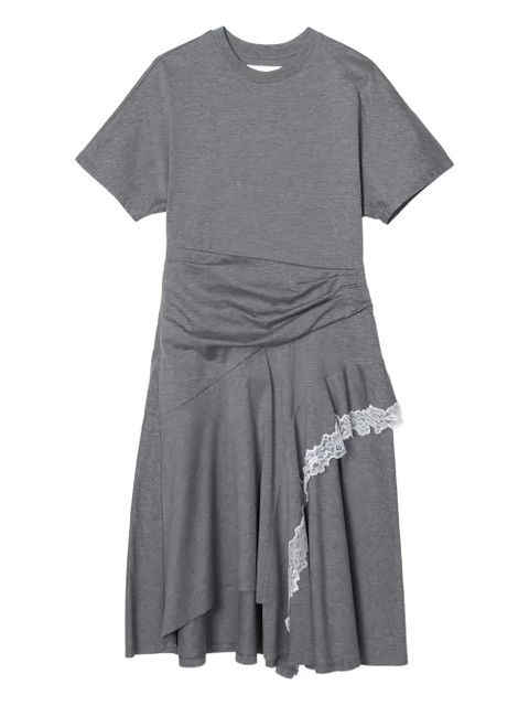3.1 Phillip Lim lace-trim ruffled asymmetrical dress - Grey - zdjęcie produktu nr 1
