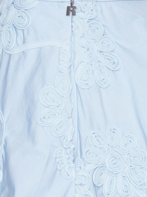 ROTATE BIRGER CHRISTENSEN flower mini skirt - Blue