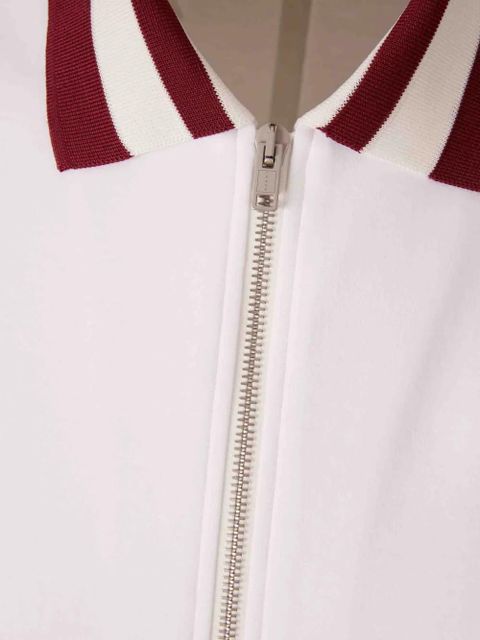 Marni logo embroidery bomber jacket - White