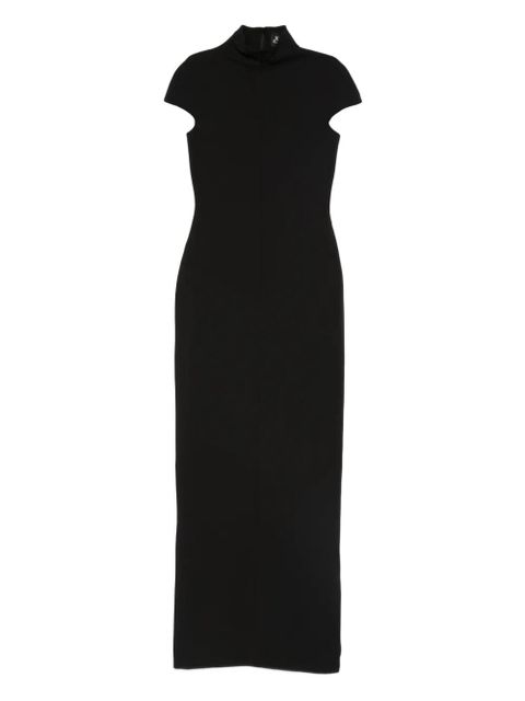 Solace London Lang high-neck short-sleeve maxi dress - Black - zdjęcie produktu nr 1
