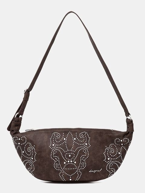 Desigual torebka POKER FACE MUNSTE kolor brązowy 25WAXP33 - zdjęcie produktu nr 1