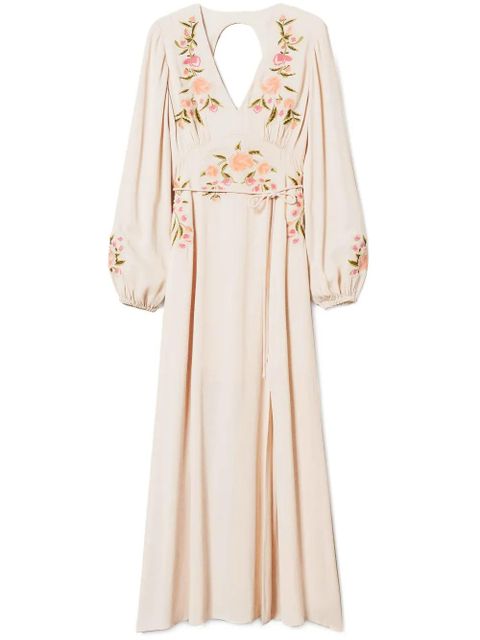TWINSET floral-embroidery maxi dress - Neutrals - zdjęcie produktu nr 1
