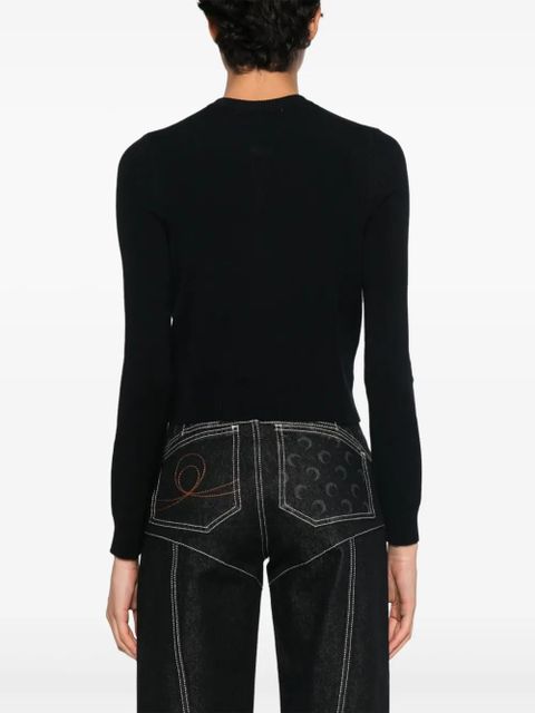 Marine Serre Core Knit cardigan - Black