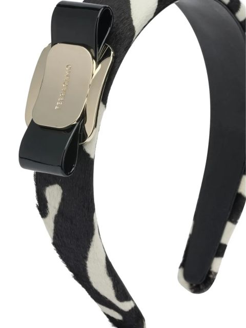Ferragamo striped bow hair accessory - Black - zdjęcie produktu nr 2
