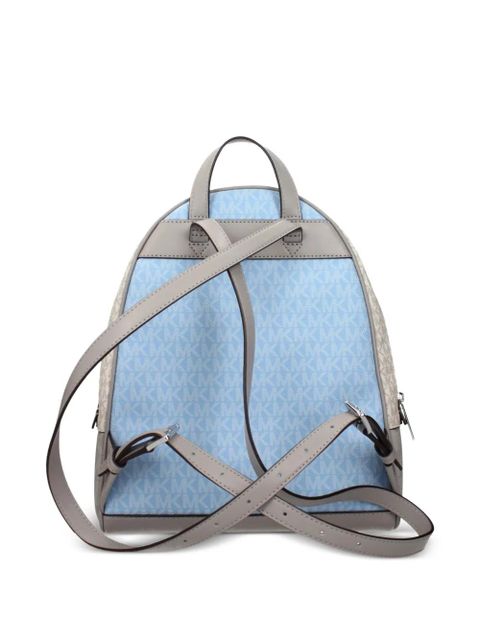 Michael Kors monogram-pattern panelled backpack - Blue - zdjęcie produktu nr 2