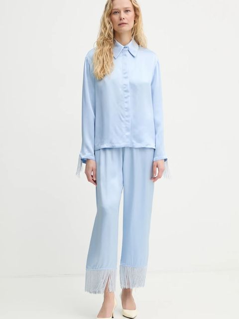 The Sleeper piżama damska kolor niebieski satynowa HC2410CFS