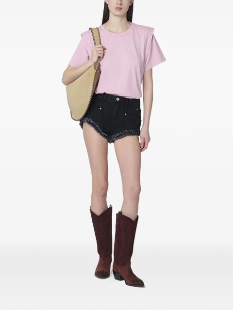 ISABEL MARANT Zelitos shoulder-detail T-shirt - Pink - zdjęcie produktu nr 2