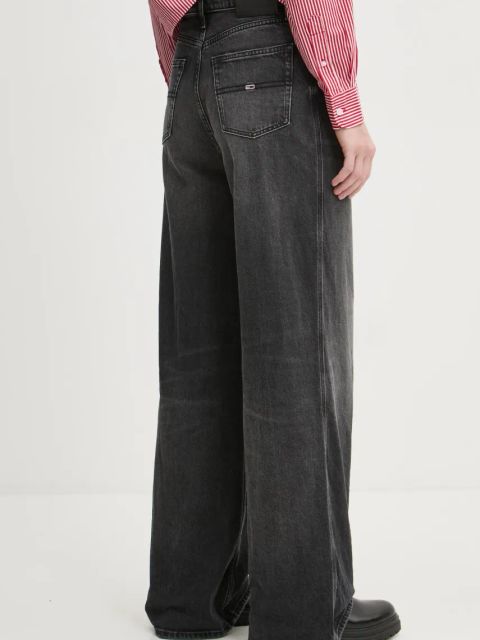 Tommy Jeans jeansy damskie kolor szary DW0DW19578
