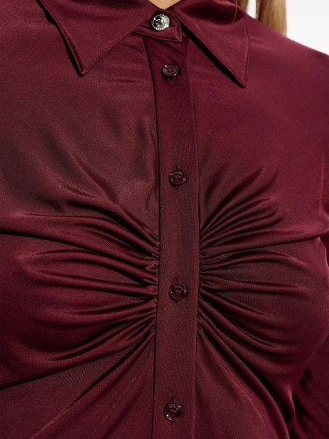 Versace gathered-detail mini dress