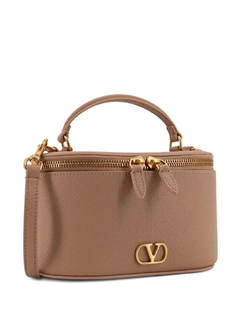 Valentino Garavani top-handle logo-detail tote bag - Neutrals