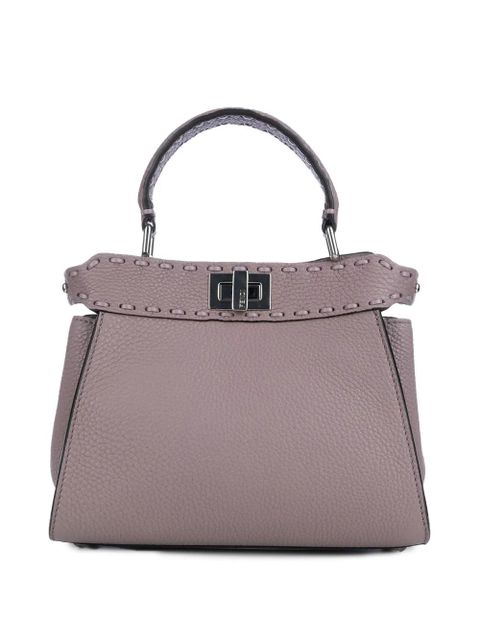 FENDI mini Peekaboo tote bag - Purple - zdjęcie produktu nr 2