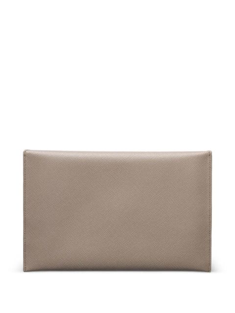 Prada Saffiano leather envelope clutch bag - Neutrals - zdjęcie produktu nr 2