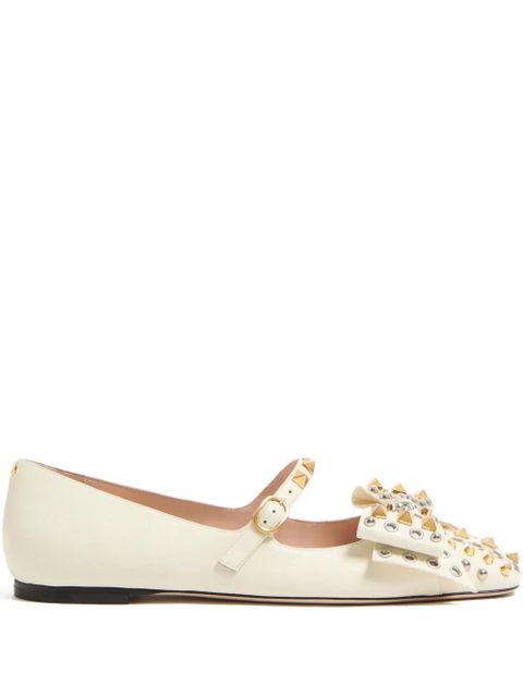 Valentino Garavani Bowow Mary-Jane ballet flats - Neutrals - zdjęcie produktu nr 1