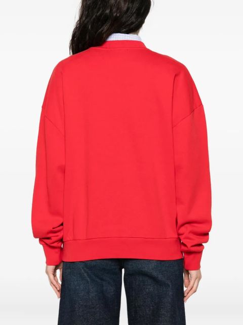 Maje paris-embellished sweatshirt - Red