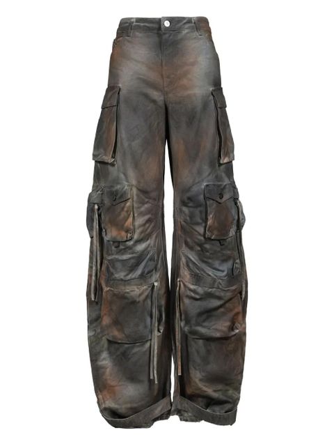 The Attico Fern multi-pocket palazzo pants - Grey - zdjęcie produktu nr 1