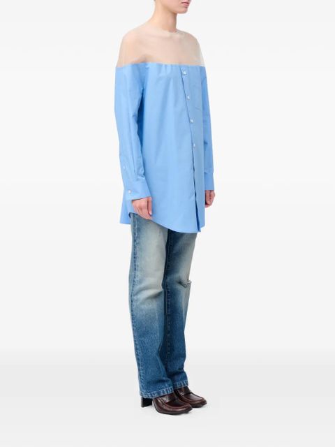 MM6 Maison Margiela panel shirt - Blue