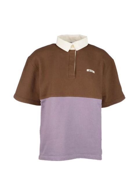 Prada panelled short-sleeve shirt - Brown - zdjęcie produktu nr 1