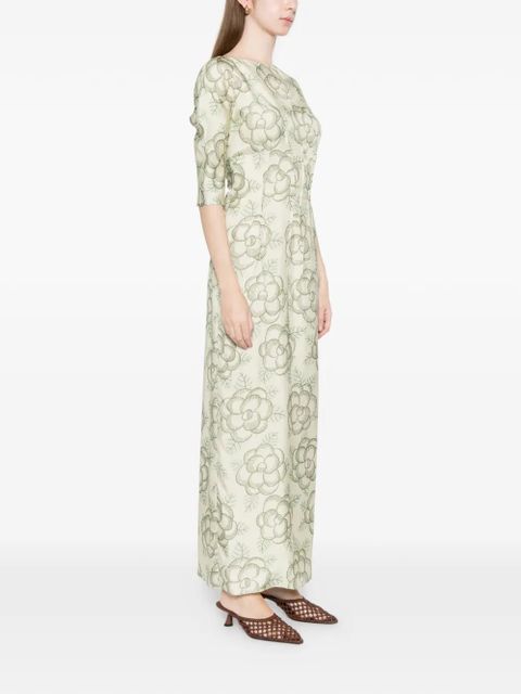 Marni floral print dress - Neutrals