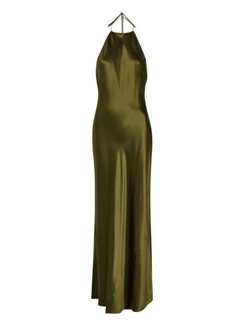 Reformation Jeany halterneck maxi dress - Green - zdjęcie produktu nr 1