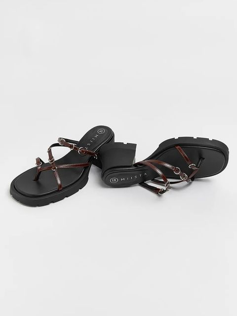 Miista klapki skórzane Jaslene - zdjęcie produktu nr 1