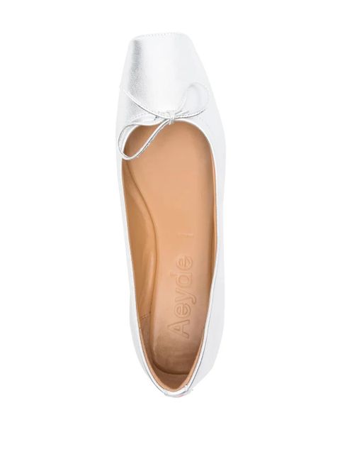 Aeyde Gabriella ballet flats - Silver