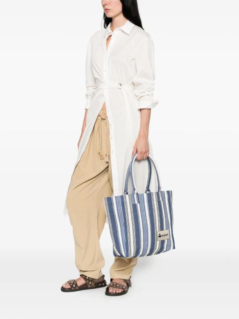 ISABEL MARANT small Yenky striped tote bag - Blue - zdjęcie produktu nr 2