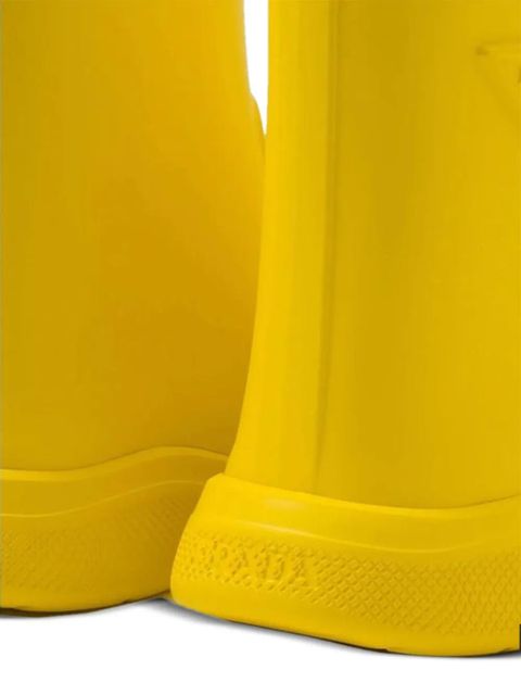 Prada logo-embellishment rain boots - Yellow