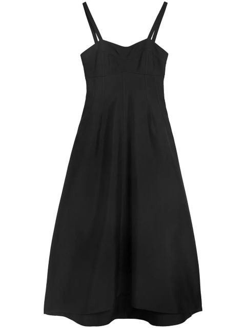 Jil Sander bustier-style midi dress - Black - zdjęcie produktu nr 1