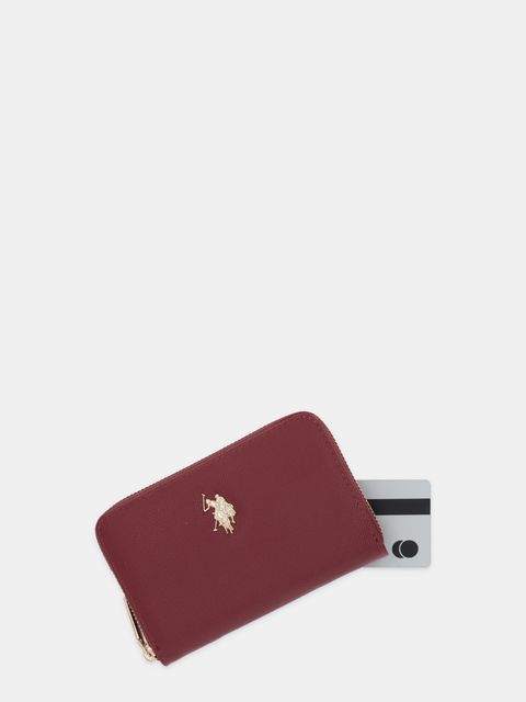 U.S. Polo Assn. portfel Jones damski kolor bordowy WEUJE8659WVP
