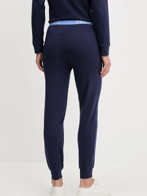 HUGO spodnie lounge kolor granatowy gładkie 50520499