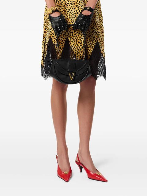 Versace small Virtus shoulder bag - Black