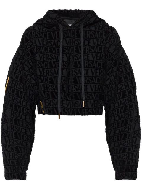 Versace I Love Baroque cropped hoodie - Black - zdjęcie produktu nr 1