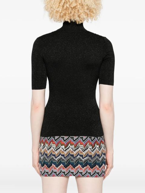 Missoni turtleneck T-shirt - Black