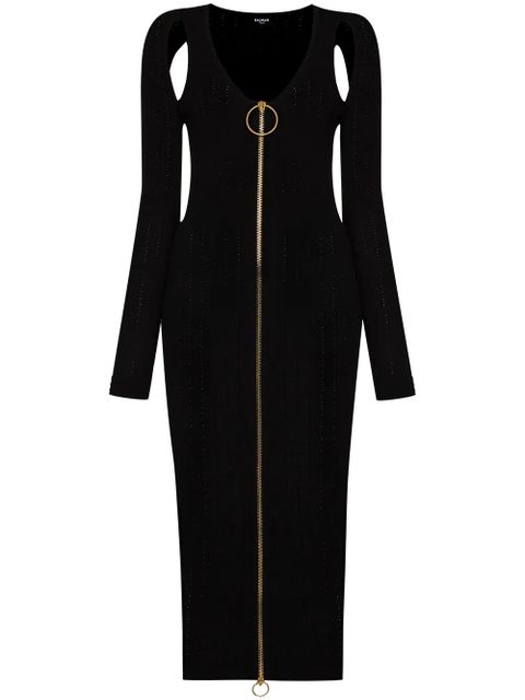 Balmain cut-out detail fitted dress - Black - zdjęcie produktu nr 1