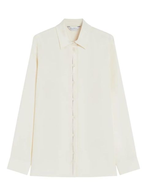 Max Mara button-down silk shirt - Neutrals - zdjęcie produktu nr 1
