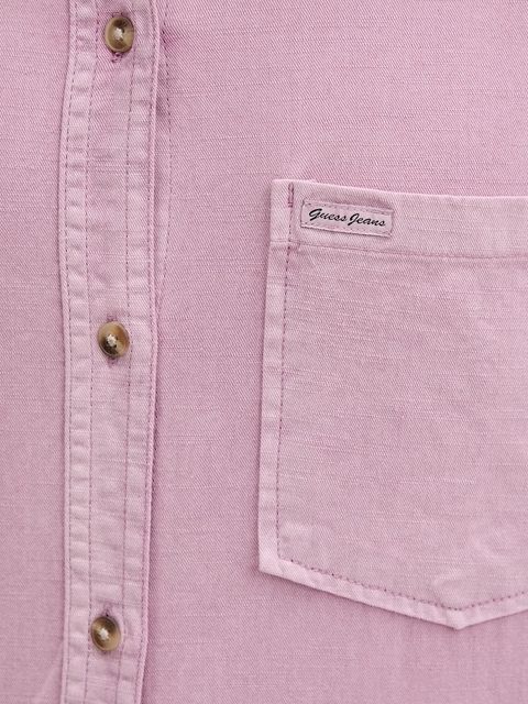 Guess Jeans koszula jeansowa damska relaxed z kołnierzykiem klasycznym W5BH0D D0851