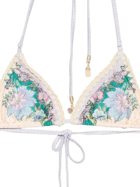 ZIMMERMANN Indra crochet-detail bikini - Neutrals